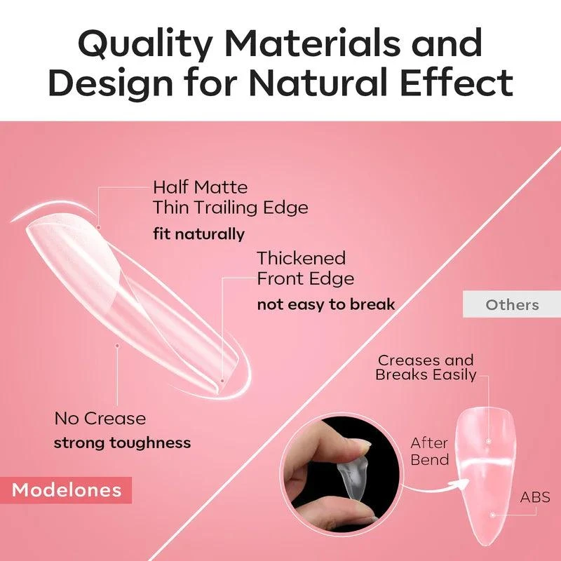 商品[国内直发] MODELONES|Oval&Almond&Square Soft Nail Tips,价格¥118,第3张图片详细描述