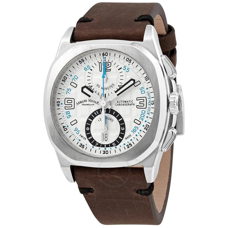 商品Armand Nicolet|JH9 Chronograph Automatic Silver Dial Men's Watch A668HAA-AZ-PK4140TM,价格¥9401,第1张图片