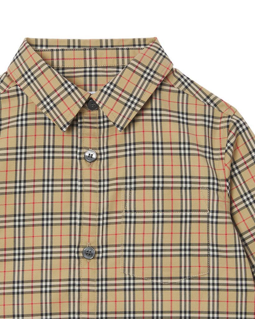 商品Burberry|Boy's Owen Long-Sleeve Shirt, Size 6M-2,价格¥649,第5张图片详细描述