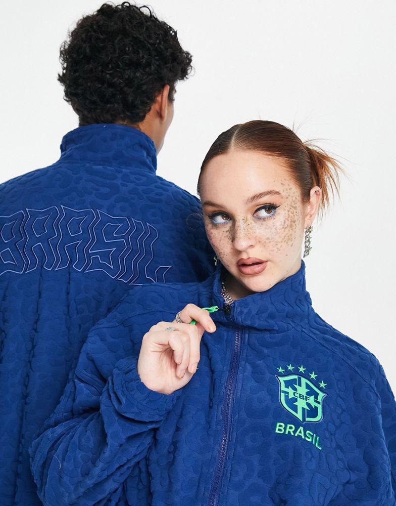 商品NIKE|Nike Football World Cup 2022 Brazil unisex swoosh jacket in navy,价格¥1161,第4张图片详细描述