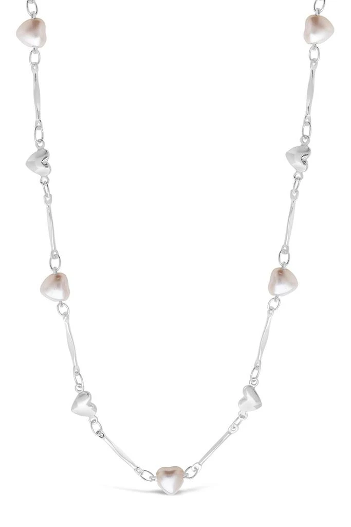 商品Sterling Forever|Imitation Pearl Heart Station Face Mask & Glasses Chain,价格¥273,第1张图片详细描述