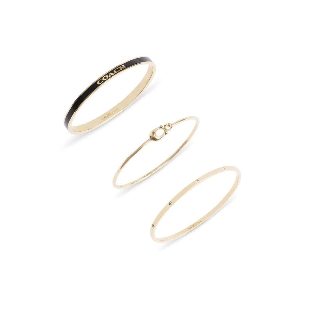 商品Coach|Signature Trio Bangle Set,价格¥919,第2张图片详细描述