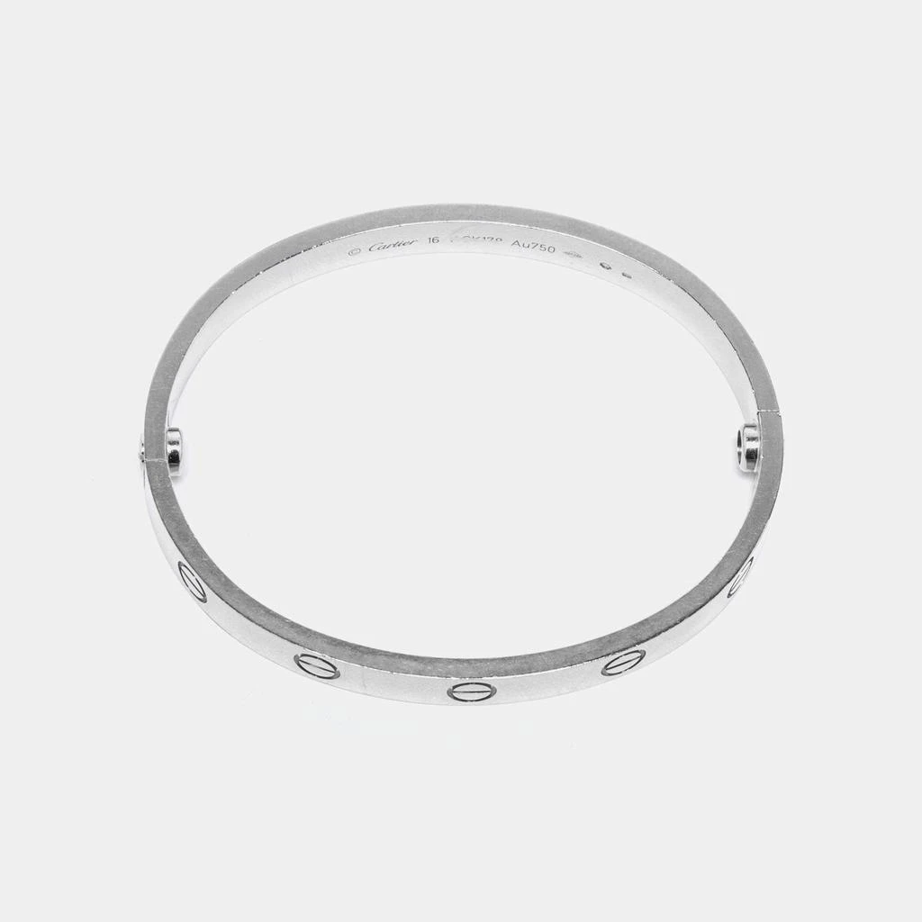 商品[二手商品] Cartier|Cartier Love 18K White Gold Bracelet 16,价格¥33477,第3张图片详细描述
