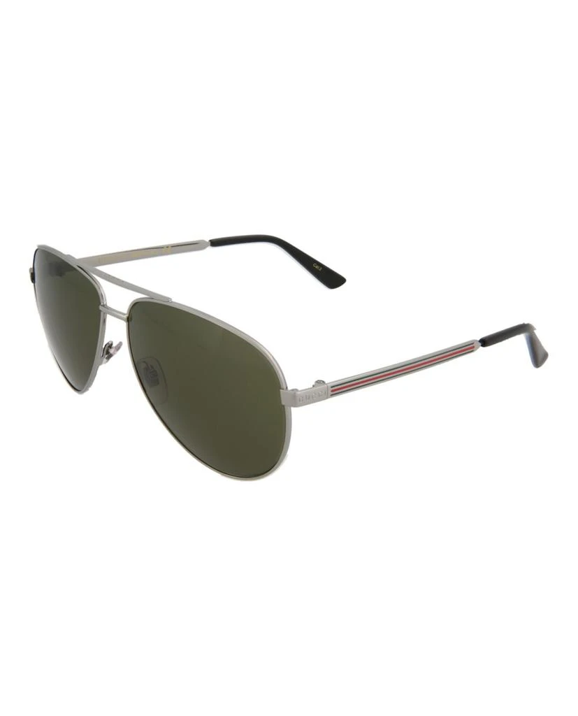 商品Gucci|Aviator-Style Metal Sunglasses,价格¥872,第2张图片详细描述