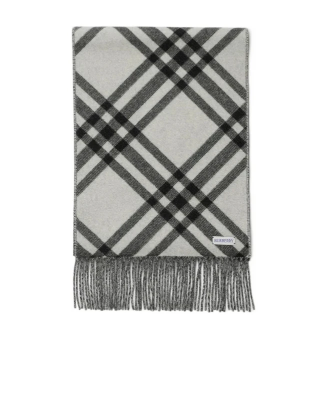 商品【商品预售7天】 Burberry|Burberry 男士围巾 80996501 白色,价格¥4472,第4张图片详细描述