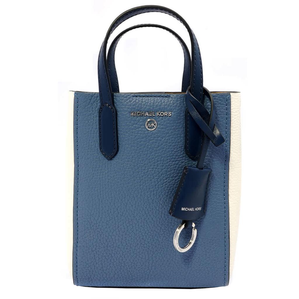 Michael Kors Blue Ladies Sinclair Extra-Small Color-Block Leather Crossbody Bag商品第2张图片规格展示