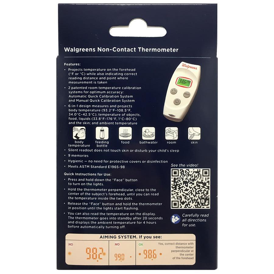 商品Walgreens|Temperature Projecting Non-Contact Thermometer,价格¥298,第5张图片详细描述