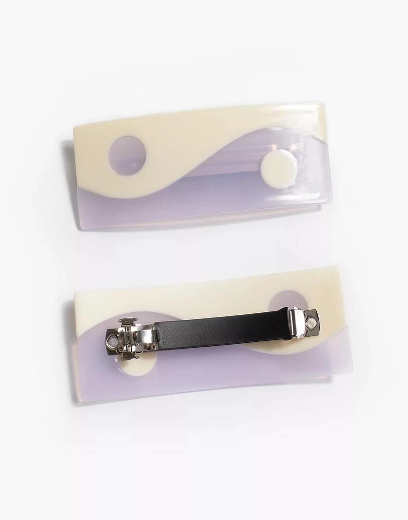 商品Madewell|Winona Irene Yin-Yang French Barrette in Taro,价格¥127,第2张图片详细描述