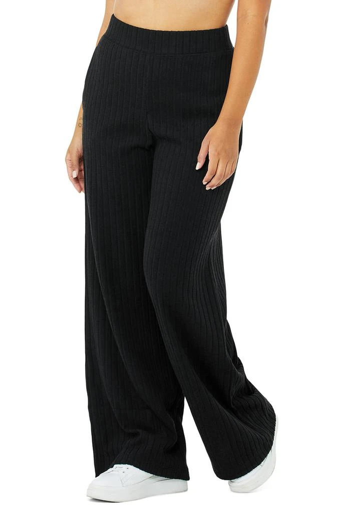 Ribbed Take Comfort Wide Leg Pant - Black 商品