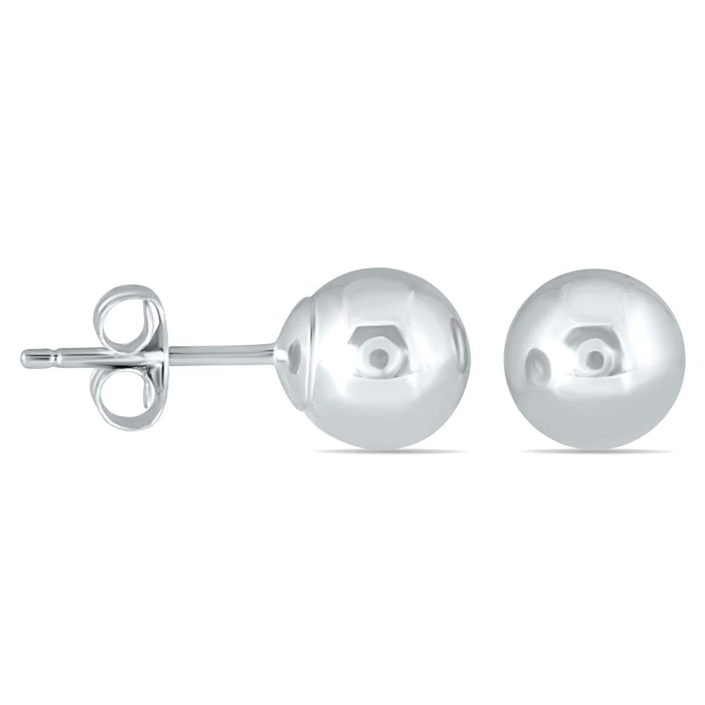 商品SSELECTS|10K White Gold 6Mm Ball Stud Earrings,价格¥437,第1张图片