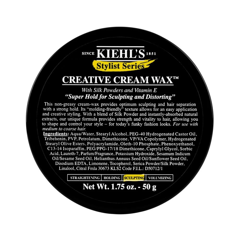 商品Kiehl's|Stylist Series Creative Cream Wax, 1.75-oz.,价格¥188,第2张图片详细描述