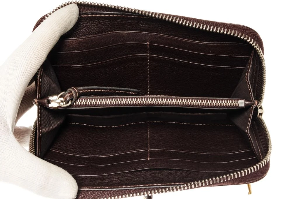 Chloe Brown Leather Paddington Zippy Wallet 商品