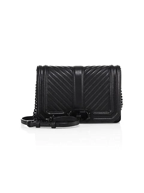 商品Rebecca Minkoff|小号真皮绗缝斜挎包,价格¥1462,第1张图片
