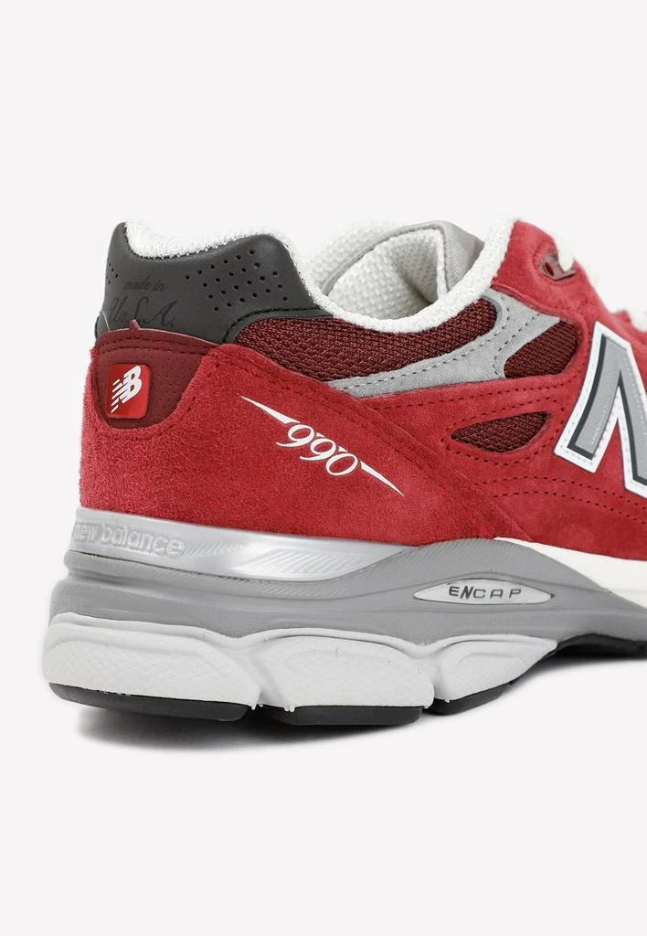 商品New Balance|Limited Edition 990 Teddy Santis Low-Top Sneakers in Scarlet,价格¥1501,第4张图片详细描述