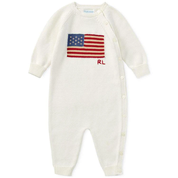 商品Ralph Lauren|Graphic Cotton Coverall, Baby Boys & Girls,价格¥663,第1张图片
