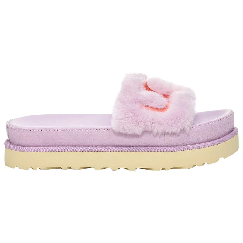 商品UGG|UGG Laton Fur Slides - Women's,价格¥382,第1张图片