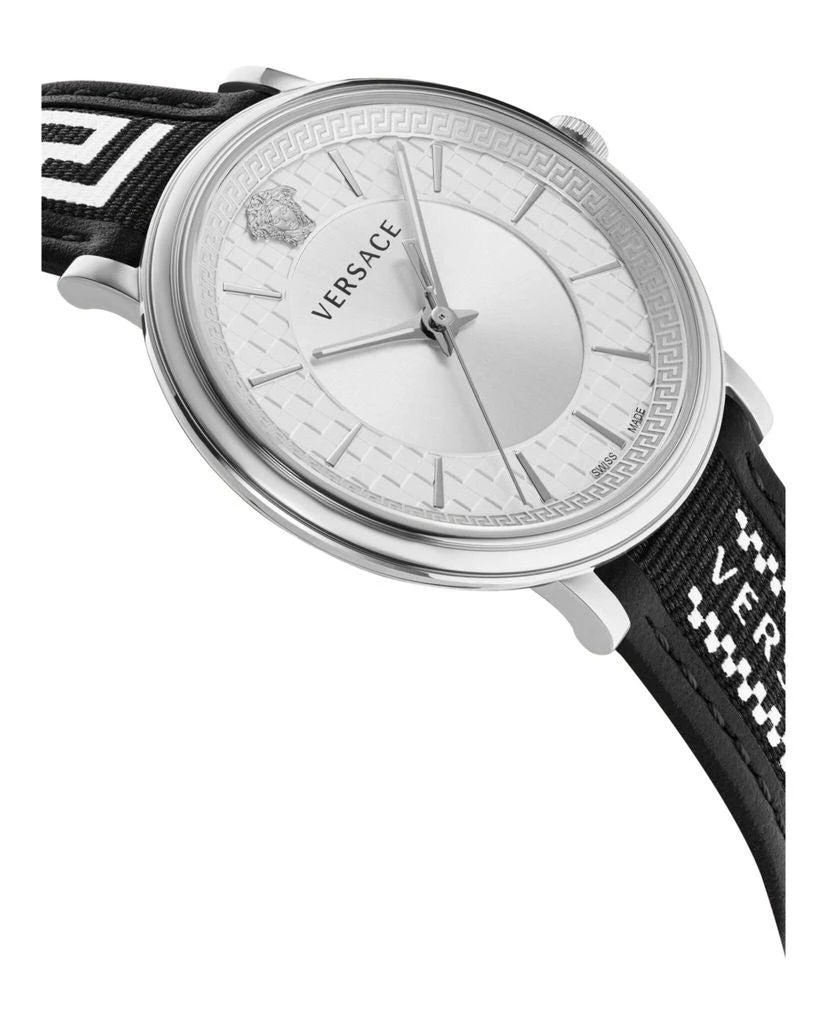 商品Versace|Versace V-Circle Gent Strap Watch,价格¥2511,第2张图片详细描述