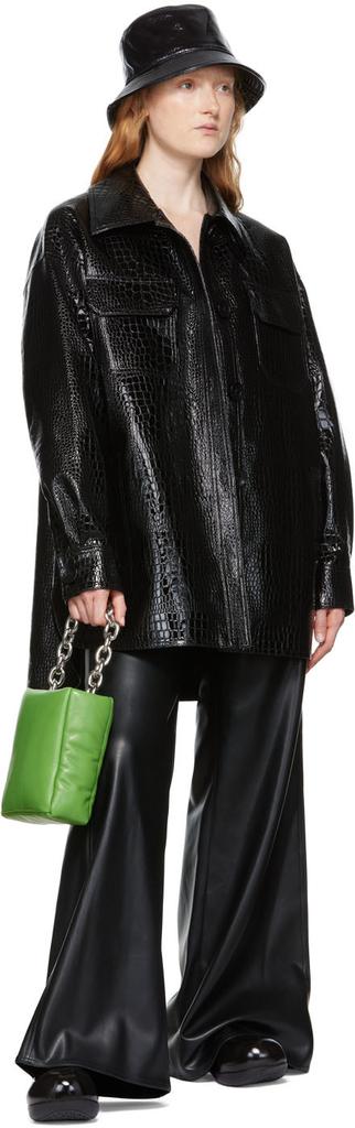 Black Sabitha Faux-Leather Jacket商品第4张图片规格展示