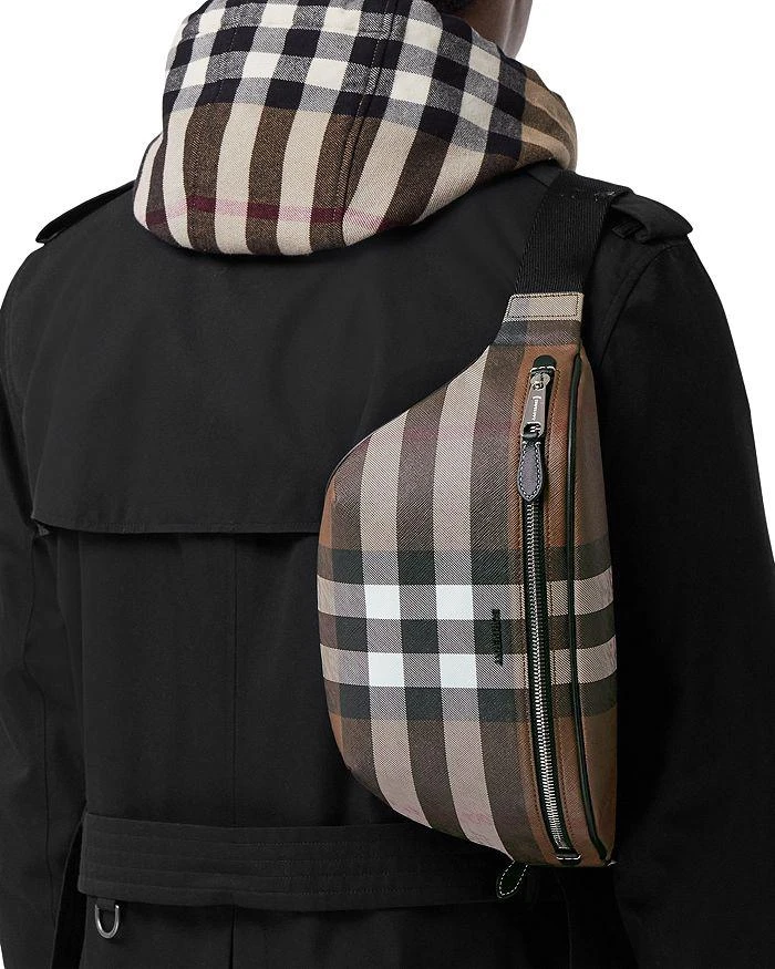 商品Burberry|Check & Leather Bum Bag,价格¥7816,第3张图片详细描述