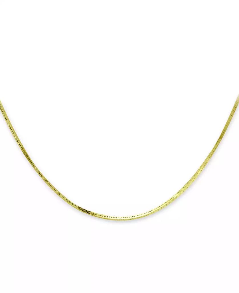 商品Giani Bernini|Square Snake Link 20" Chain Necklace in 18k Gold-Plated Sterling Silver, Created for Macy's,价格¥122,第3张图片详细描述