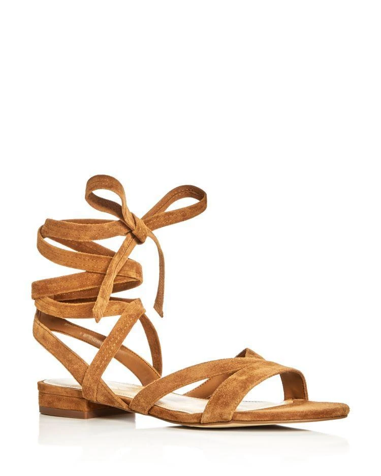 商品Ivanka Trump|Crisa Suede Lace Up Ankle Tie Sandals ,价格¥611,第1张图片