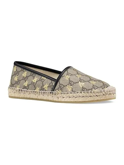 商品Gucci|GG Supreme Bees Espadrilles,价格¥4065,第1张图片