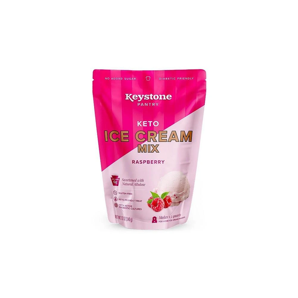 商品Keystone Pantry|Keto Ice Cream Mix Raspberry With Probiotic Cultures,价格¥75,第1张图片