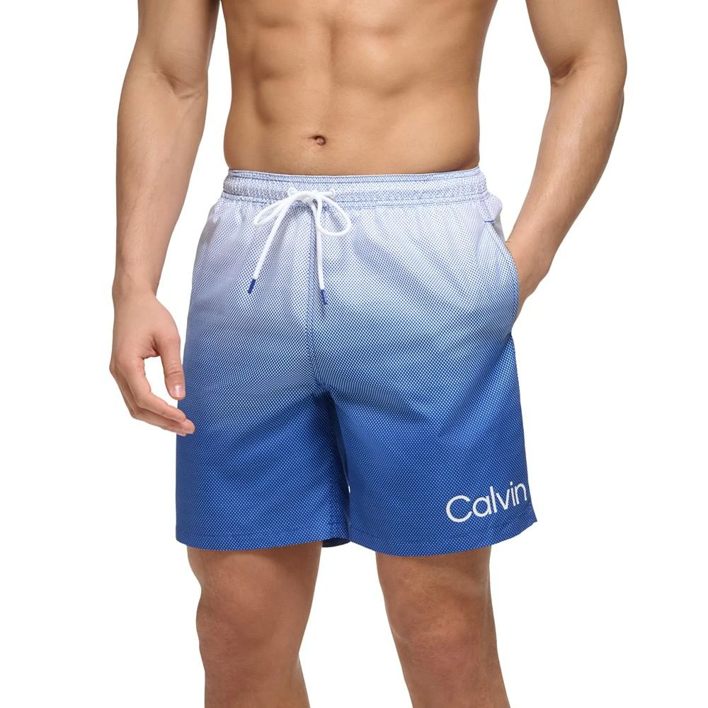 商品Calvin Klein|Men's 7" Gradient Dot Swim Shorts, Created for Macy's,价格¥136,第4张图片详细描述