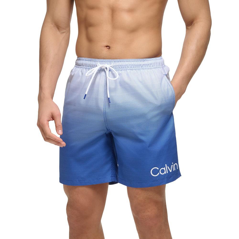 商品Calvin Klein|Men's 7" Gradient Dot Swim Shorts, Created for Macy's,价格¥211,第6张图片详细描述