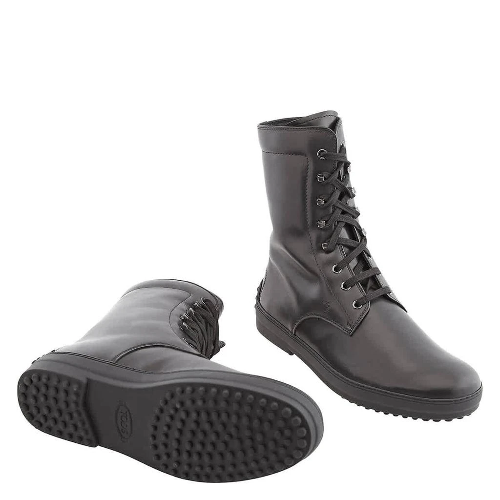 商品Tod's|Men's Black Winter Gommini Lace Up Ankle Boots,价格¥1482,第1张图片