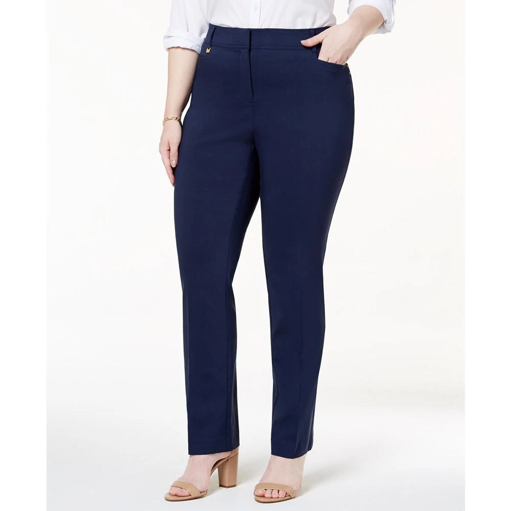 商品JM Collection|Plus & Petite Plus Size Tummy Control Curvy-Fit Pants, Created for Macy's,价格¥345,第1张图片