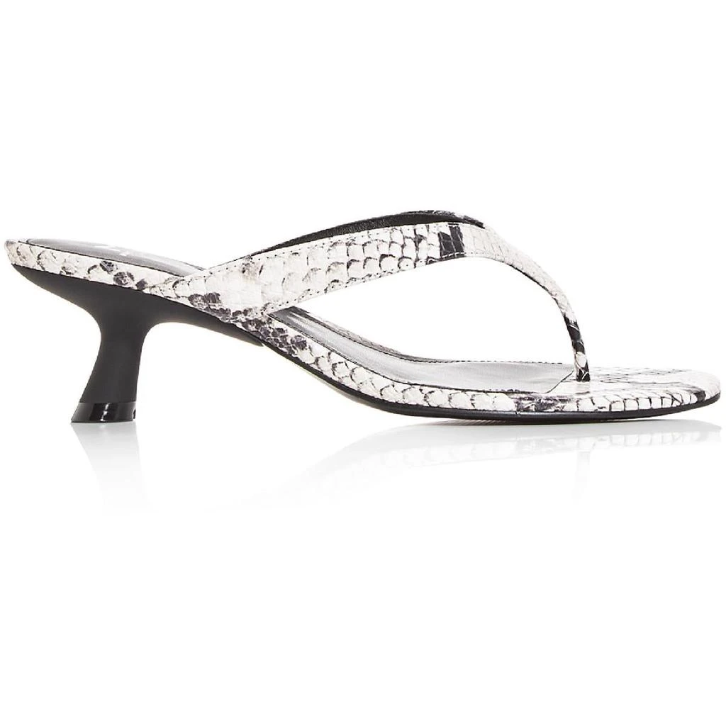 商品Marc Fisher|Marc Fisher LTD Womens Dahila Leather Kitten Heel Thong Sandals,价格¥154,第2张图片详细描述