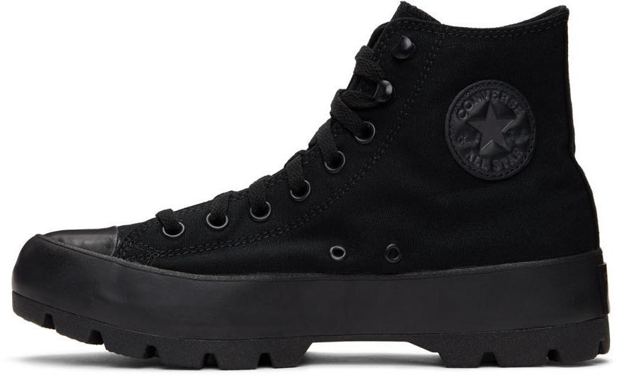 商品Converse|Black Chuck Taylor All Star Lugged High Sneakers,价格¥496,第6张图片详细描述