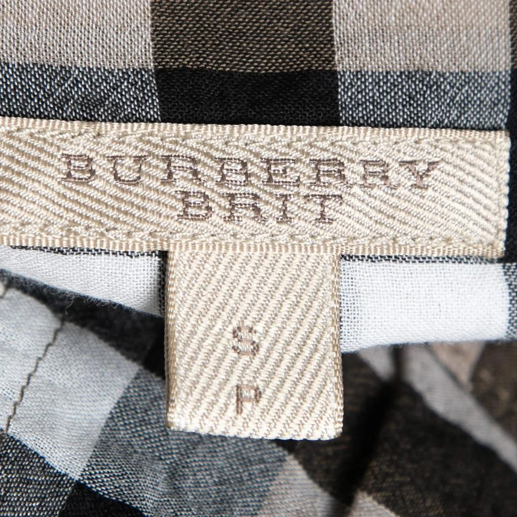 商品[二手商品] Burberry|Burberry Brit Brown Checked Cotton Pocketed Blouse S,价格¥1076,第4张图片详细描述
