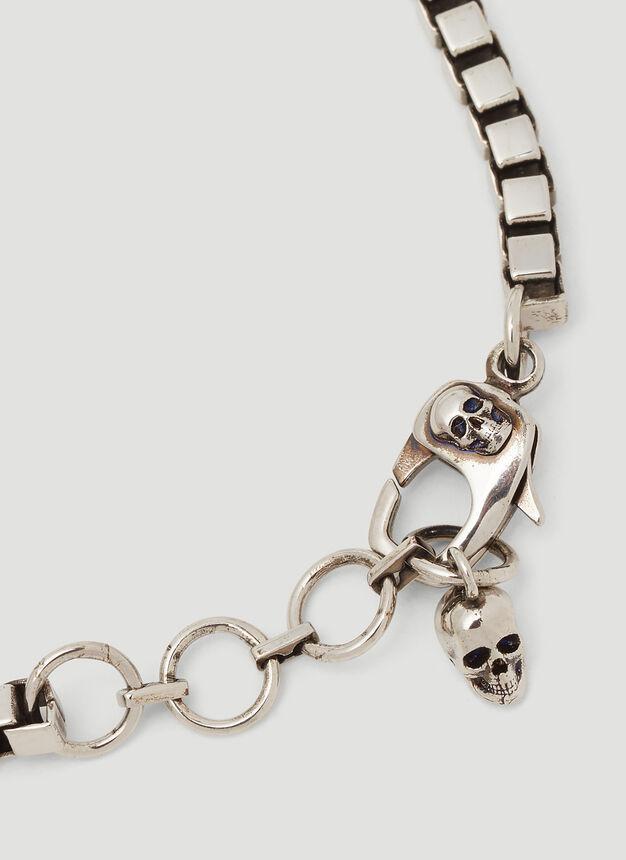 商品Alexander McQueen|Graffiti Logo Bracelet in Silver,价格¥2730,第6张图片详细描述