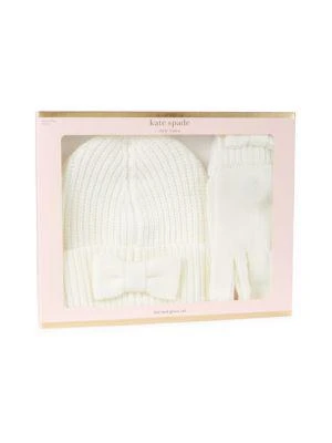 商品Kate Spade|2-Piece Bow Beanie & Gloves Set,价格¥161,第2张图片详细描述