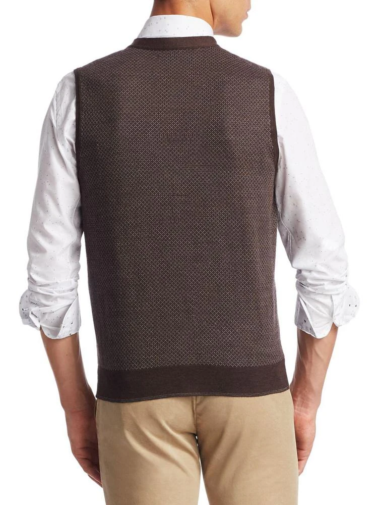 商品Saks Fifth Avenue|COLLECTION Diamond Merino Wool Vest,价格¥668,第2张图片详细描述