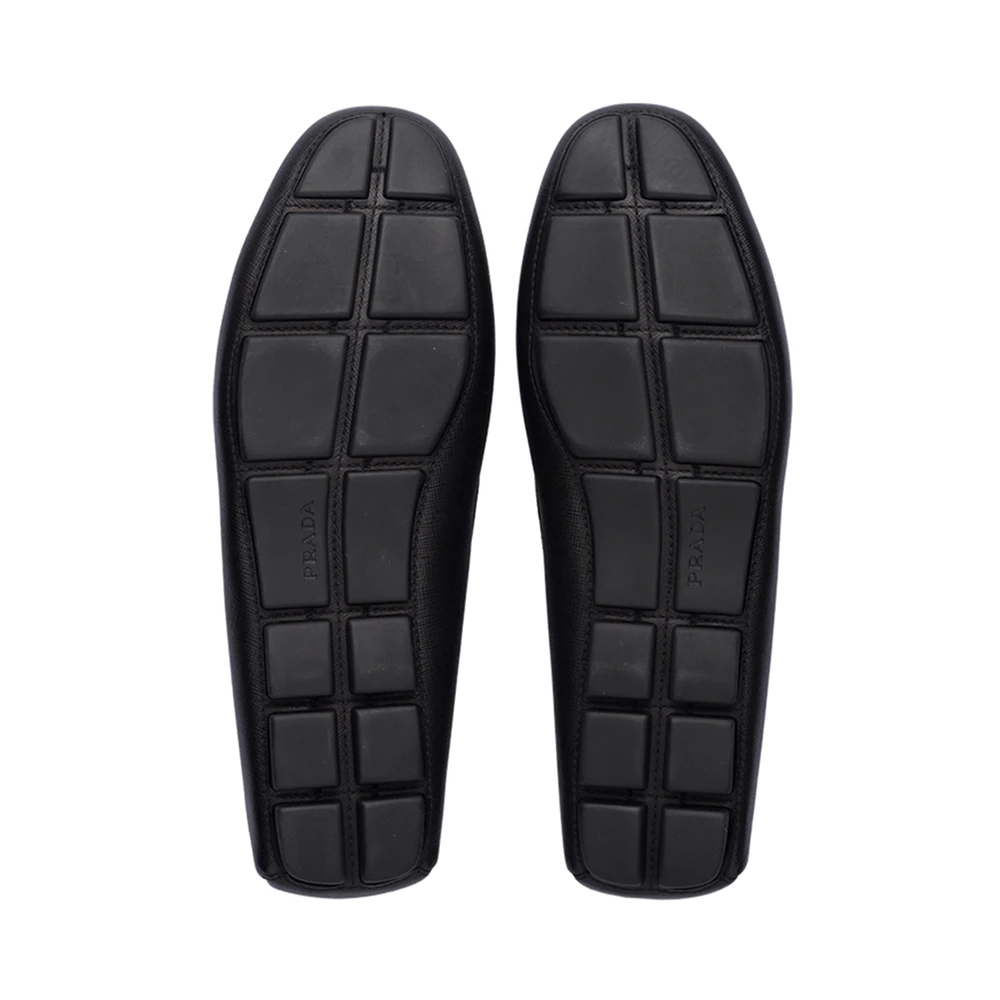 PRADA 男士黑色徽标驾车鞋 2DD159-053-F0002 商品