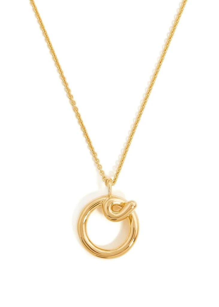 商品Missoma|O initial 18kt gold-plated necklace,价格¥1294,第2张图片详细描述