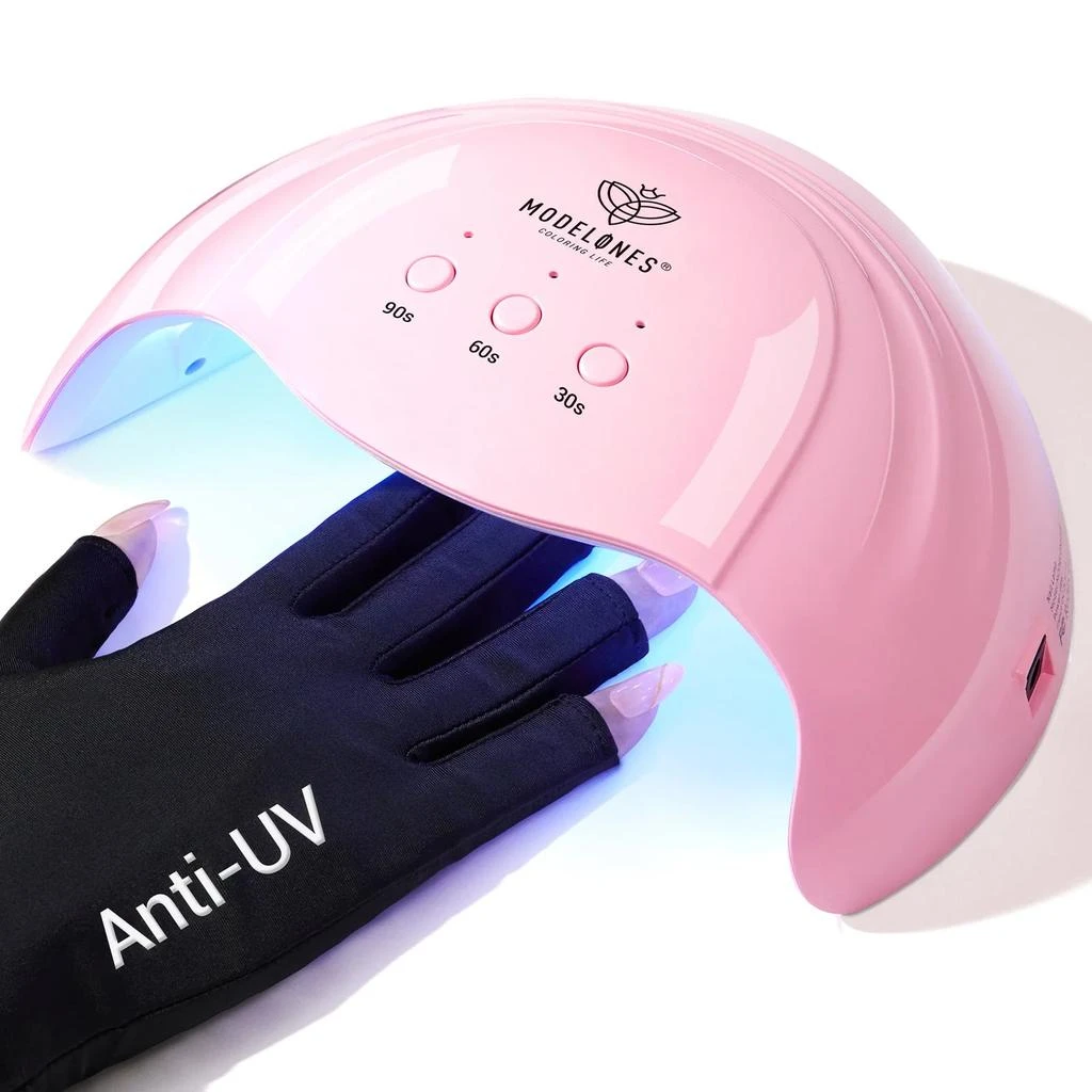 商品[国内直发] MODELONES|Anti-UV light Glove With 48W Nail Lamp For Nails Salon Professional UPF 99+ US Standard,价格¥115,第1张图片