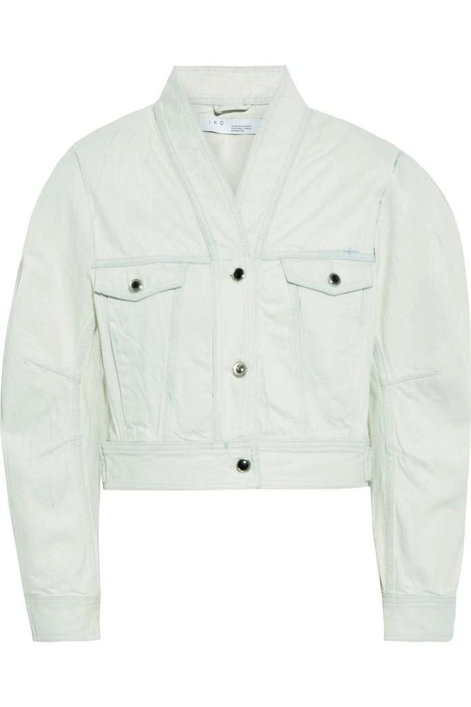 商品IRO|Kahena cropped bleached denim jacket,价格¥757,第1张图片