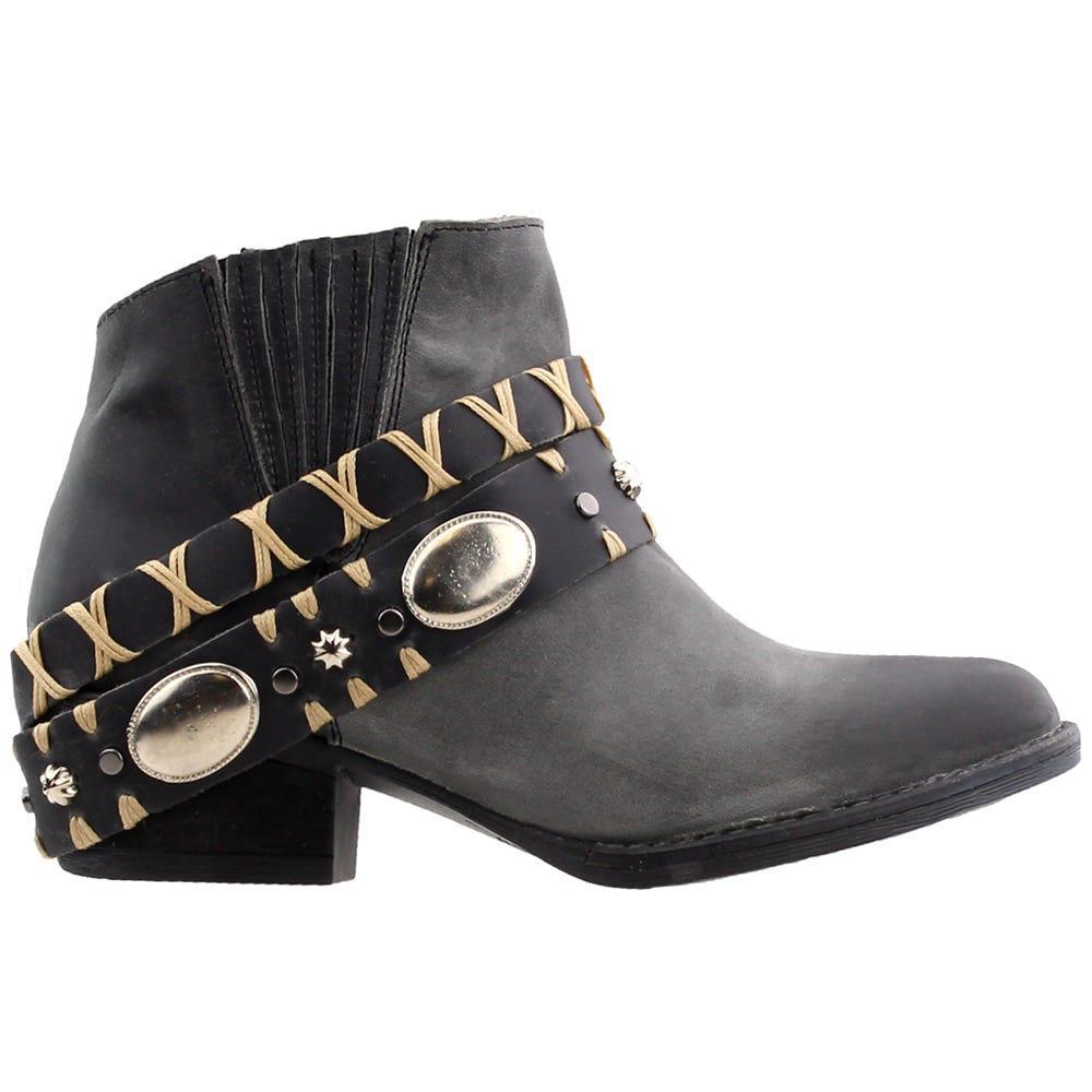 商品Corral Boots|Q5064 Studded Round Toe Cowboy Booties,价格¥733,第1张图片