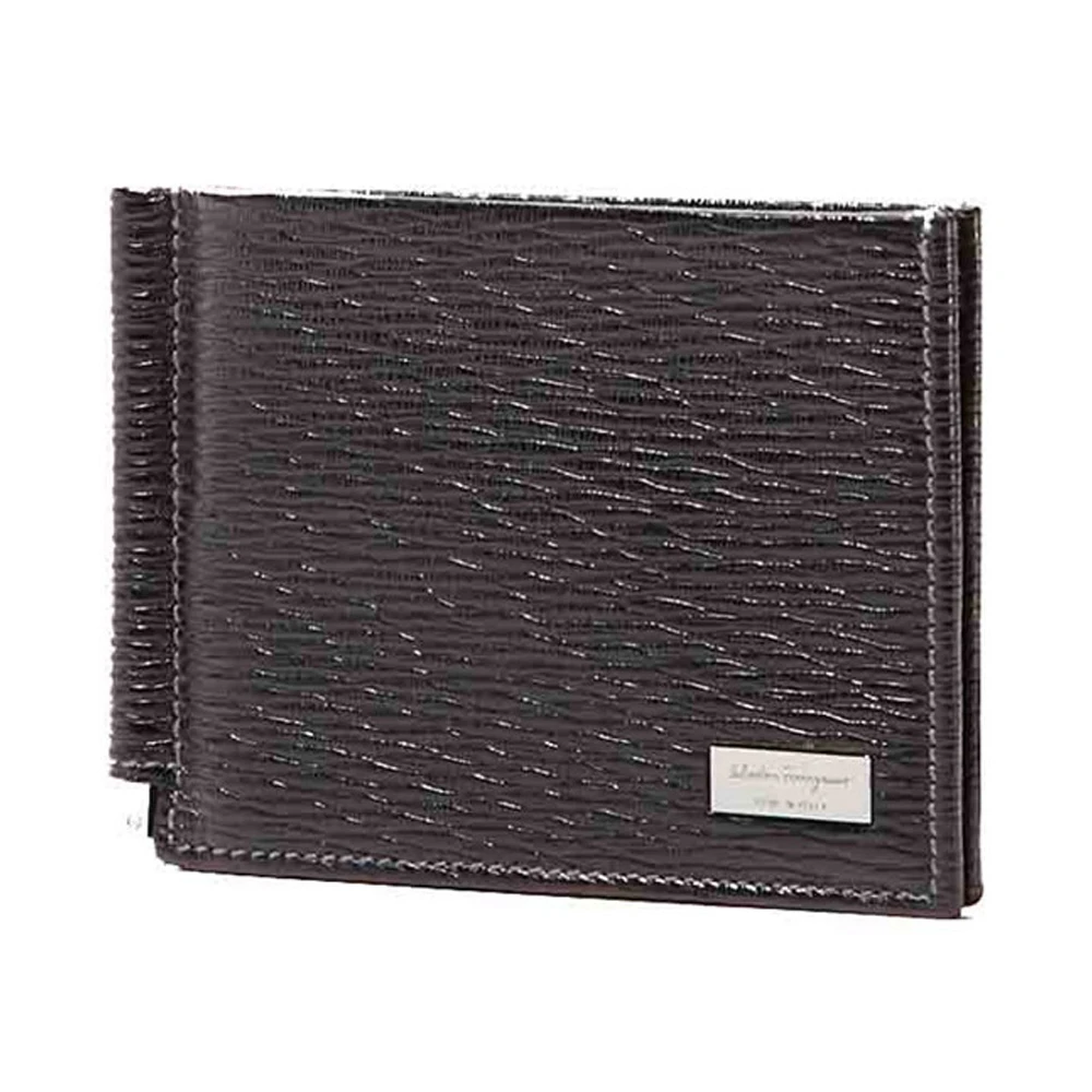 SALVATORE FERRAGAMO 男士黑色牛皮钱包 66-8060-379678 商品