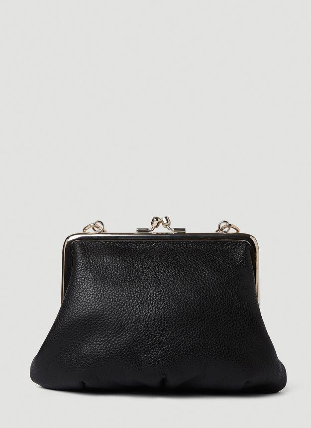 Granny Frame Clutch Bag in Black商品第3张图片规格展示