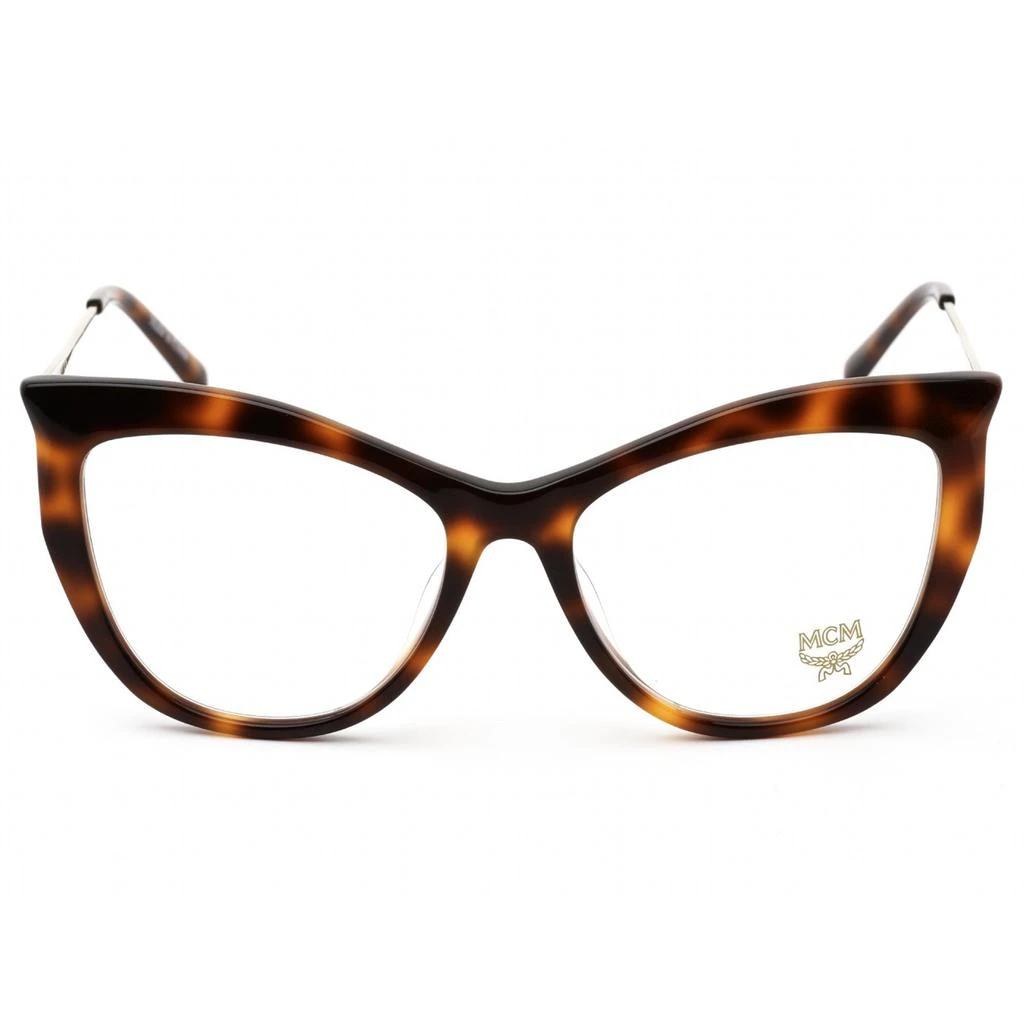 商品MCM|MCM Women's Eyeglasses - Clear Demo Lens Havana Acetate/Metal Frame | MCM2701 214,价格¥376,第2张图片详细描述