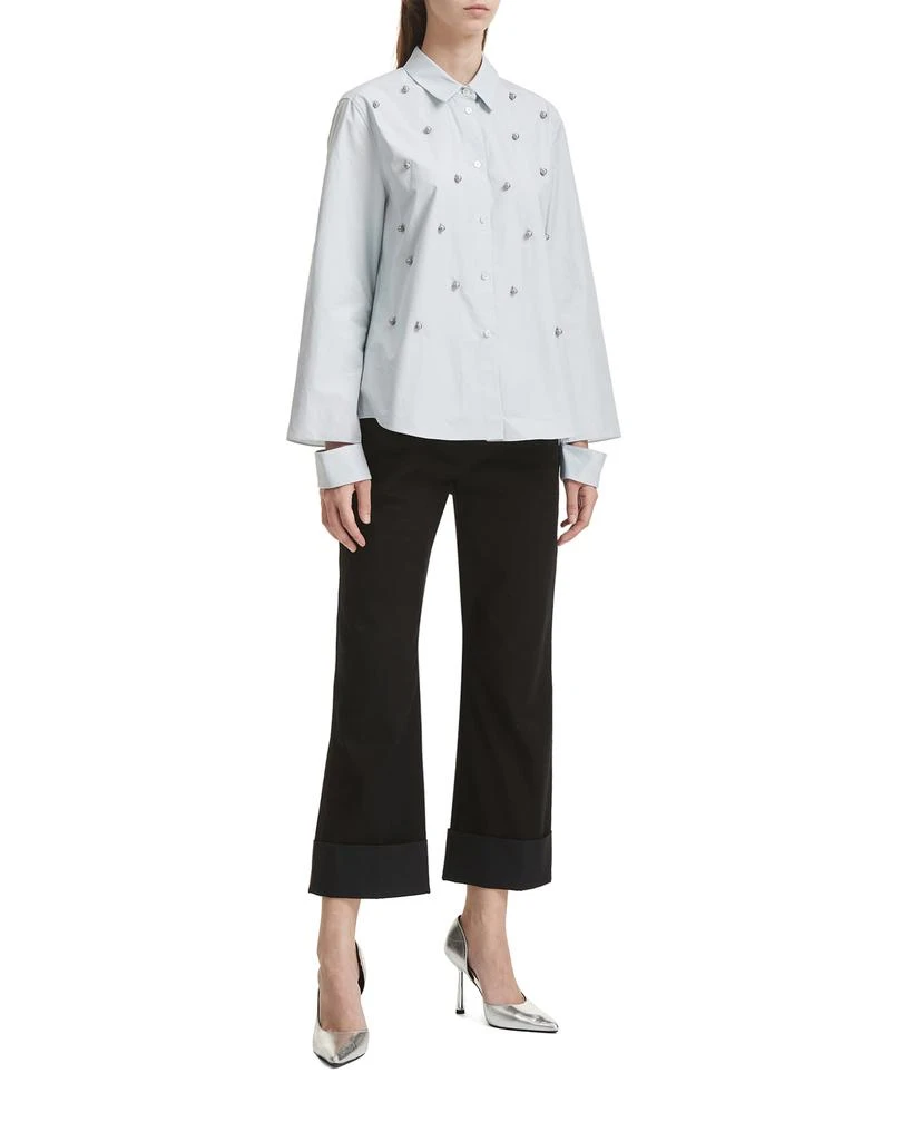 商品PORTS 1961|Embellished cotton shirt,价格¥3367,第2张图片详细描述