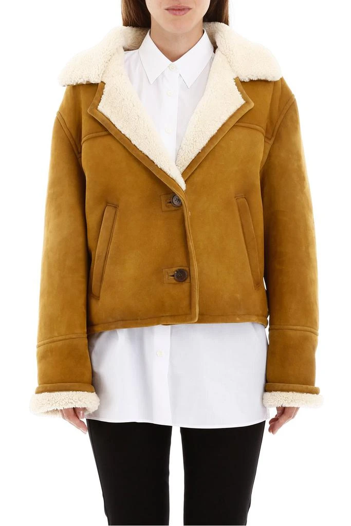商品Prada|Prada Shearling Buttoned Jacket,价格¥21267,第2张图片详细描述