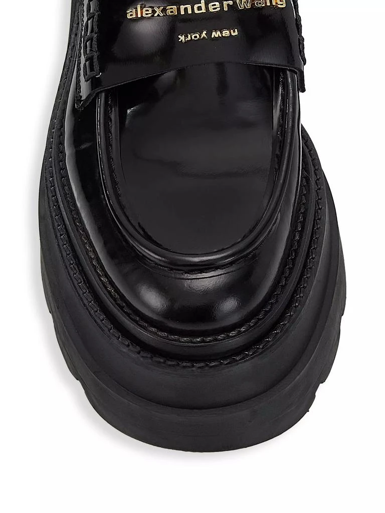 商品Alexander Wang|Carter Leather Platform Loafers,价格¥5221,第4张图片详细描述