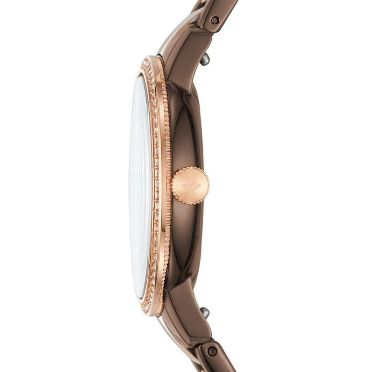 商品Fossil|Women's Neely Brown & Rose Gold-Tone Stainless Steel Bracelet Watch 35mm,价格¥740,第2张图片详细描述