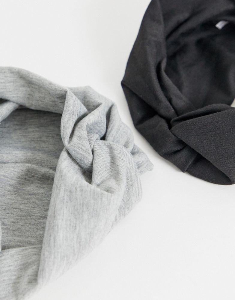 商品ASOS|ASOS DESIGN pack of 2 twist front headbands,价格¥71,第4张图片详细描述